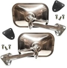Bright Finish Outside Mirrors For 1964-1970 Dodge A100 A108