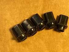 5 New Daka-Ware Black Bakelite Top Hat Knobs Fender Les Paul Lever Toggle Switch