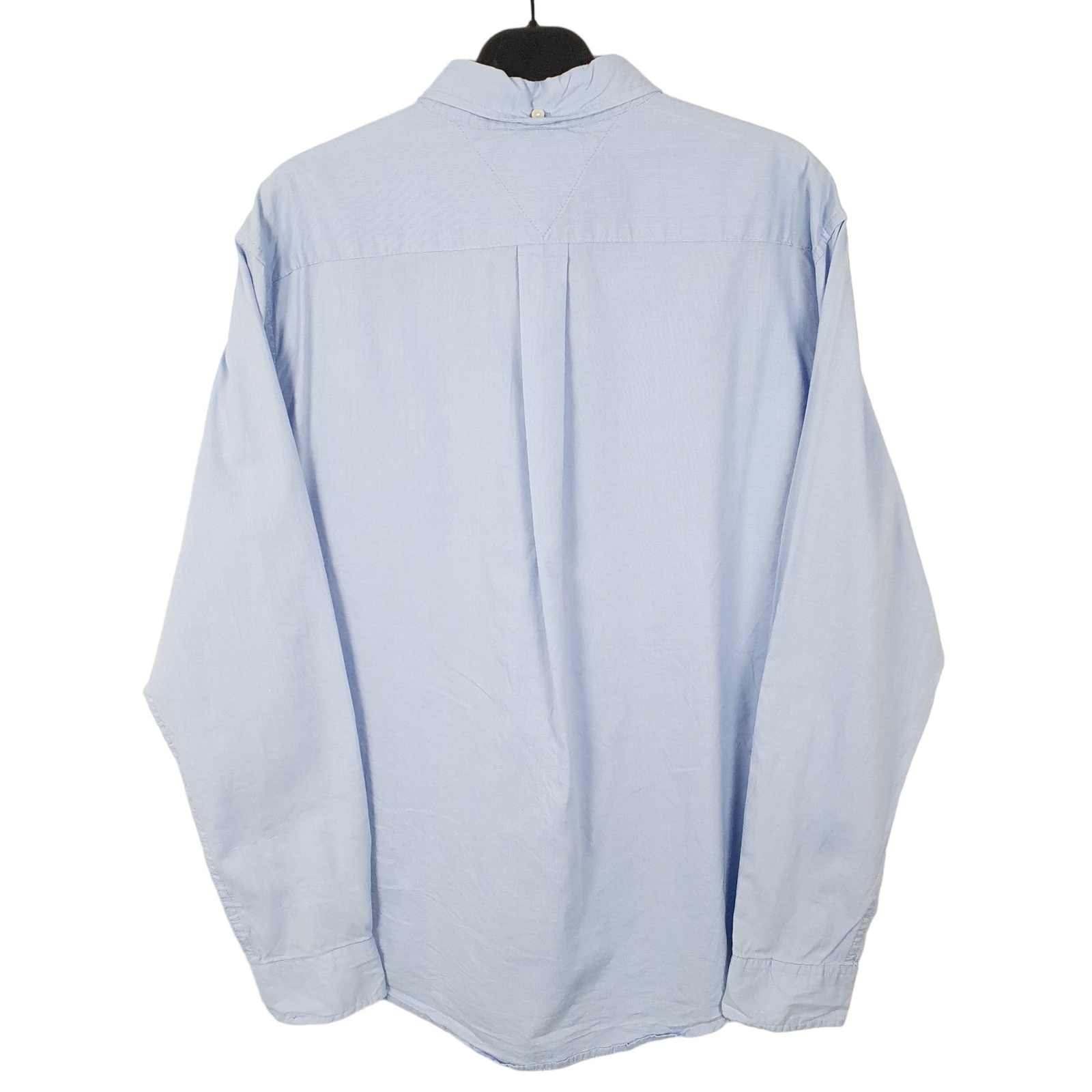 TOMMY HILFIGER Blue Shirt Custom Fit Long Sleeve Casual Mens M image 3