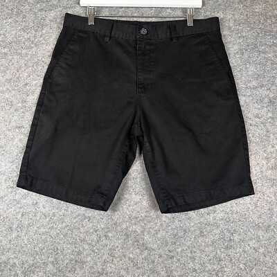 RVCA The Week-end Chino Black Shorts Mens 34 Classic Preppy