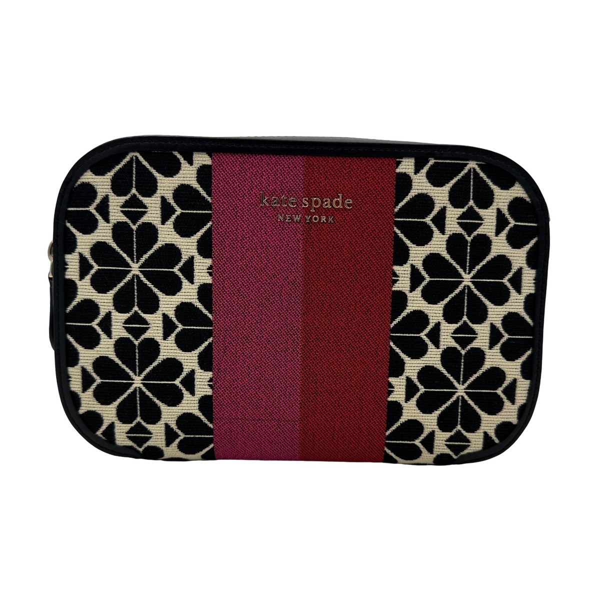 Kate Spade Flower Jacquard Stripe Medium Camera Bag Multicolor