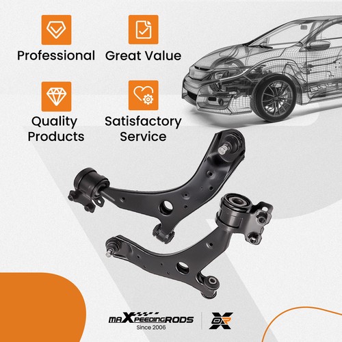 PAIR OF FRONT CONTROL ARMS KITS SUSPENSION LEFT+RIGHT FOR MAZDA 3 2003-2009 BK - Picture 7 of 12