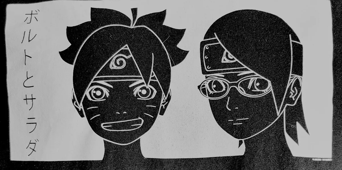 Drawing Boruto e Sarada 