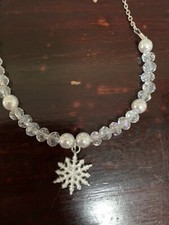 Snowflake Necklace, Adjustable, New