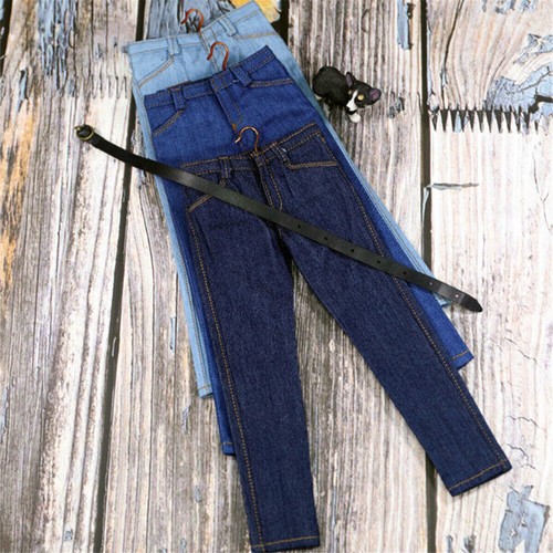 Jeans e cintura classici soldato scala 1/6 per action figure maschio 12"" corpo - Foto 5 di 13