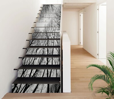 3D Forest Branches ZHU636 Stairs Risers Decoration Photo Mural Vinyl Wallpaper
