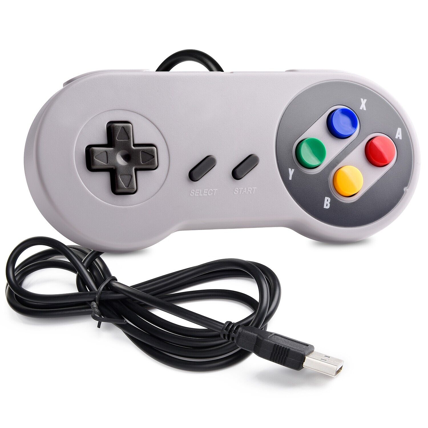 Controle Super Nintendo Snes USB Joystick Retrô com fio Video Game  Computador Pc Notebook Mac Raspberry - Radali Shop