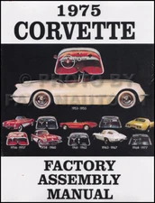 1975 Corvette Factory Assembly Manual BOUND Exploded views parts Chevy Chevrolet