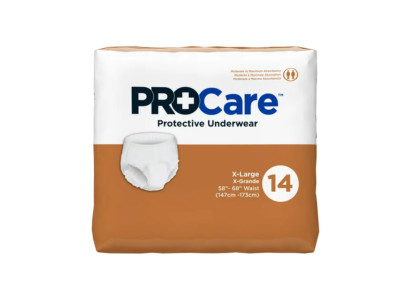 Incontinence Underwear Pull On Adult Diapers 1 XL Moderate Maximum 58''-68''  14ct