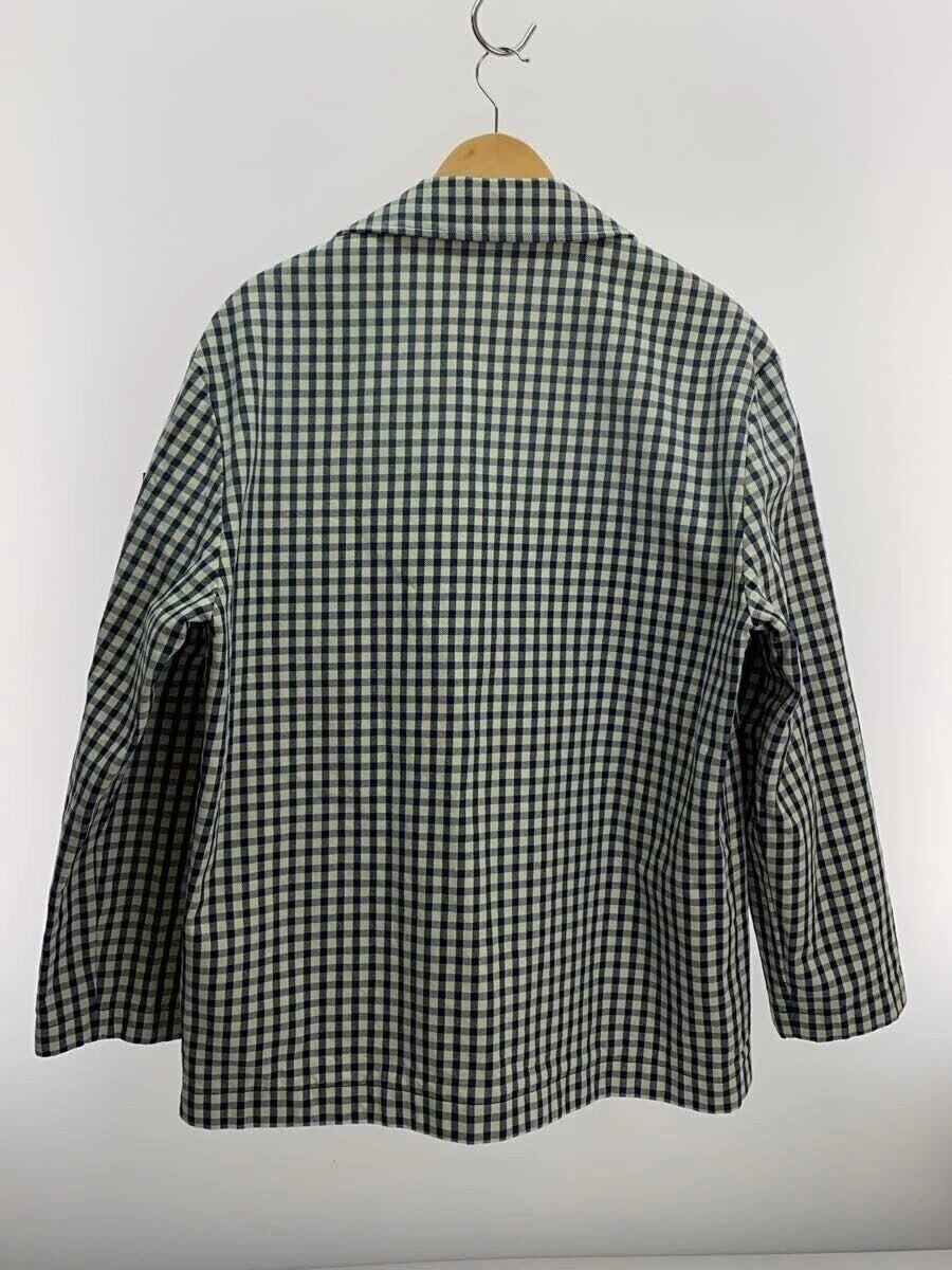 GUCCI giacca sartoriale Freya Hultas 48 denim blu check 654022 usata