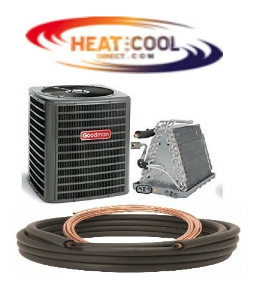 Goodman Newest 15.2 SEER2 2023 Central Air A/C Package w/ Coil u0026 Line Set  1.5 T | eBay
