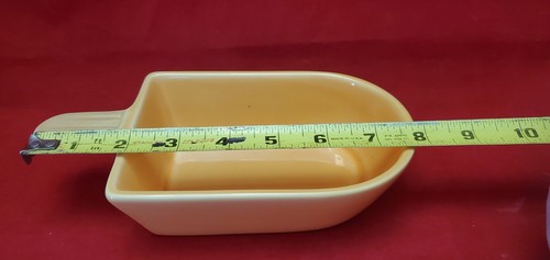 Plato de helado vintage de tazón naranja Knobler - Imagen 4 de 6