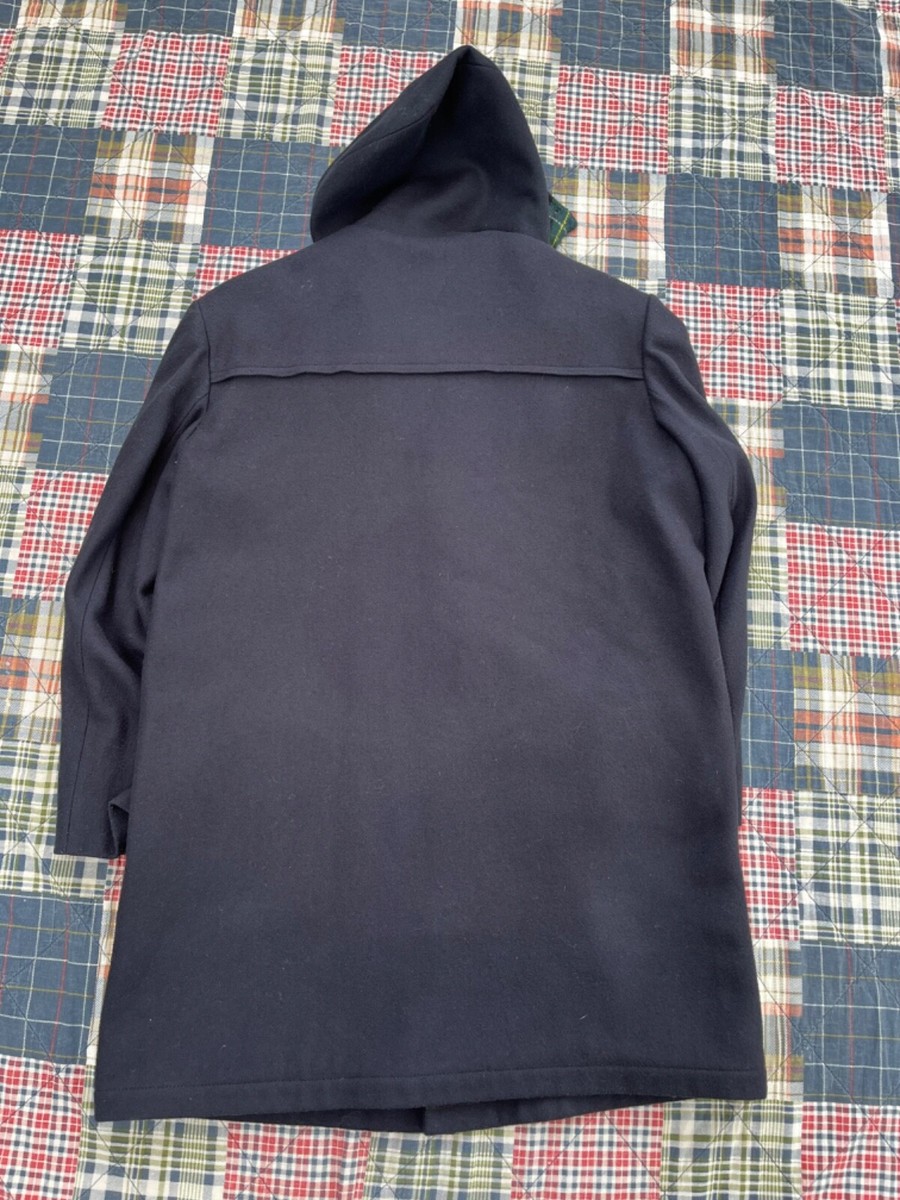 Vintage ZERO KING Blue Plaid Lined Wool Blend Jacket Coat Mens 42