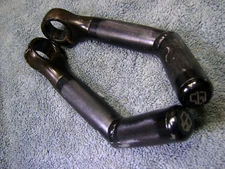 One(1) used set Retro 1990s GT Handlebar, Bar Ends for MTB Bicycle, Crash Tested