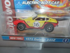"NEW" AW REL 2 IMPORT HEAT '73 16 YELLOW/RED DATSUN 240Z X TRAC SLOT CAR