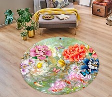 3D Gorgeous Flowers NBC492843 Game Rug Mat Elegant Photo Carpet Mat Romy