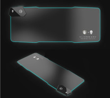Alienware 15W Qi Wireless Charging RGB Gaming Computer Keyboard Pad Mouse Mat