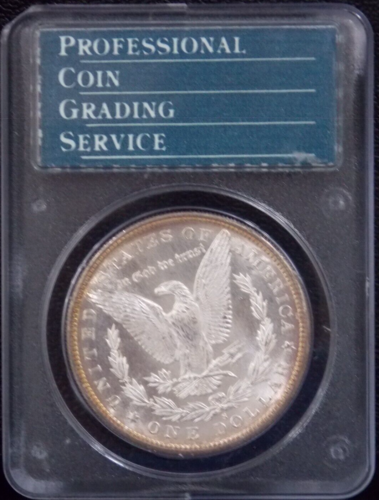 1880 S Morgan Silver Dollar $1 PCGS MS65 PL Rattler PROOF LIKE OGH GEM Unc BU - Picture 2 of 2