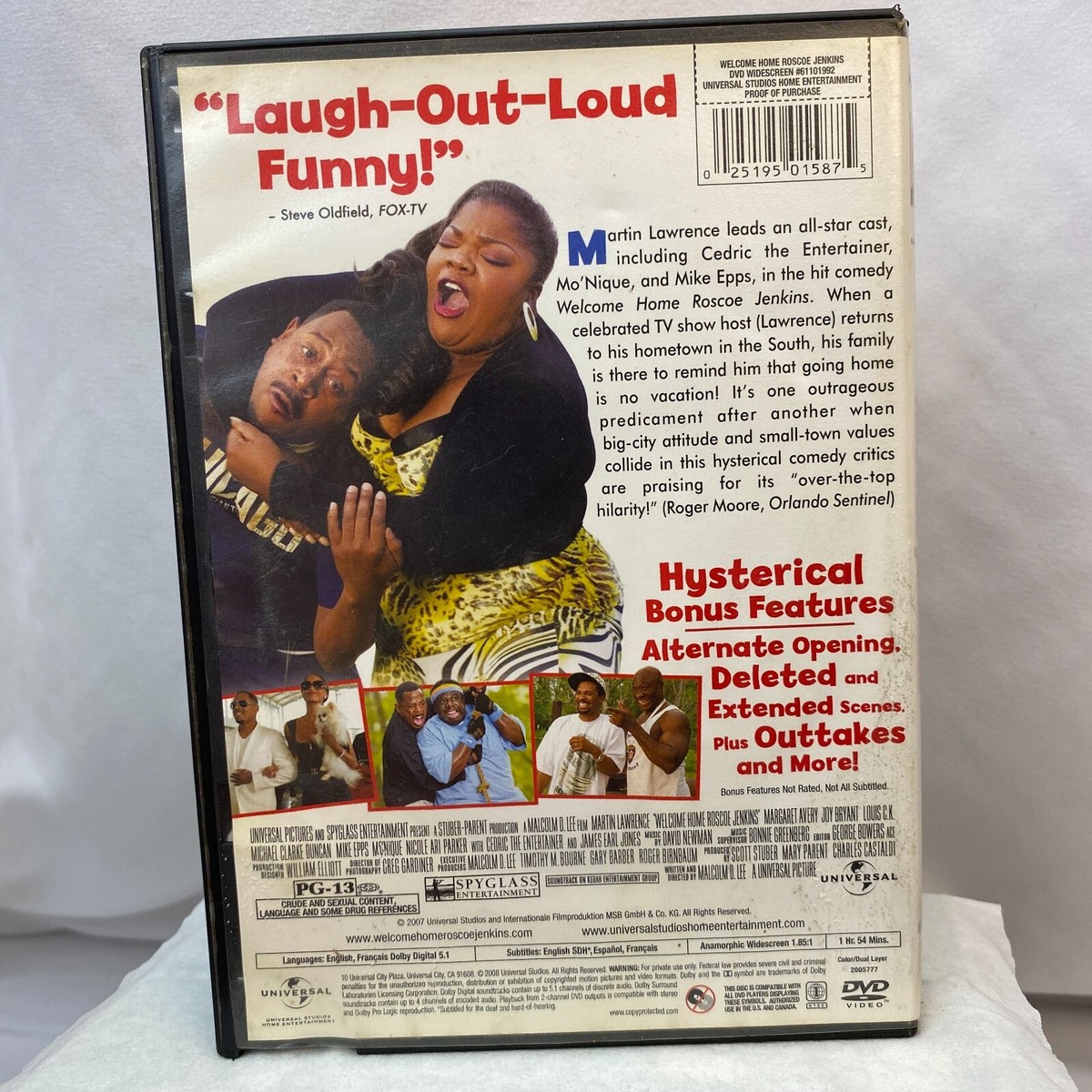Welcome Home Roscoe Jenkins DVD - Martin Lawrence - Ex
