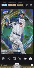 Topps Bunt Fire Cosmic Chrome 22 Cody Bellinger LegendLimited 10cc. Black BaseS1