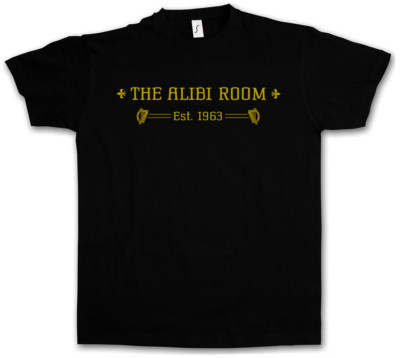 ALIBI ROOM T-SHIRT - Pub Ireland Bar Frank TV Series Shameless Duffy Gallagher