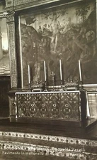 Italy Postcard RPPC Early 1900s Rare Bologna Basilica San Petronio Cappella Tile