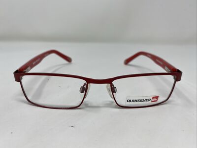 Quiksilver MINI GLAZE RED 48-16-130 Metal Full Rim Eyeglasses Frame CX55