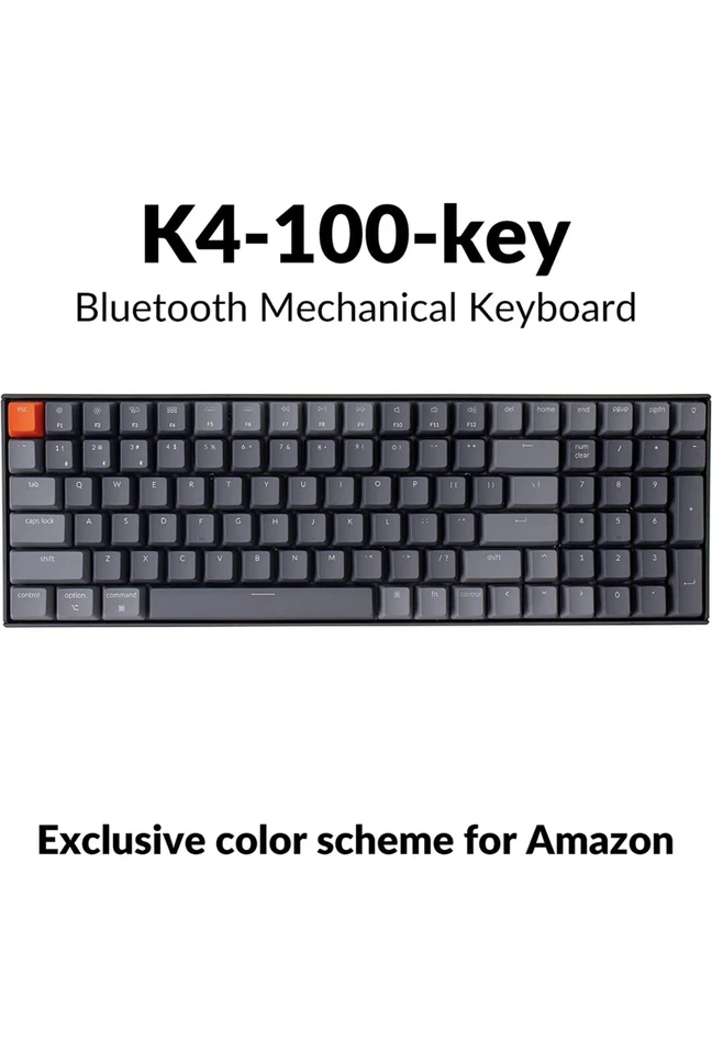 Keychron K4 Wireless Mechanical Keyboard Gateron Switch Hot-Swap White Backlit - Image 2 of 4