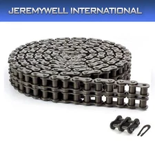 #60-2 Double Strand Duplex Roller Chain 10 Feet with 1 Connecting Link
