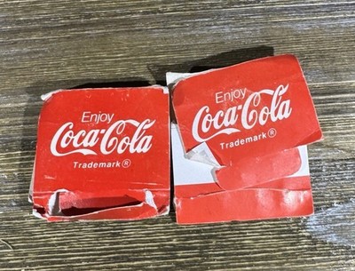 Vintage 90s Coca Cola Golf Tees Pack of 4 Red & White