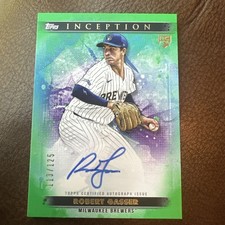 2024 Topps Inception Robert Gasser Rookie Auto Green /125 #BRES-RG Brewers