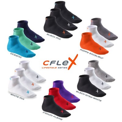 6 Paar CFLEX Lifestyle Herren & Damen Kurzschaft Socken aus Baumwolle