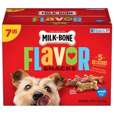 Milk-Bone Flavor Snacks Small Dog Biscuits, 7 Pound Pack of 1 , Multicolored