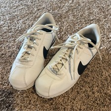 Nike Cortez Basic White Black Youth Athletic Shoes 904764-102
