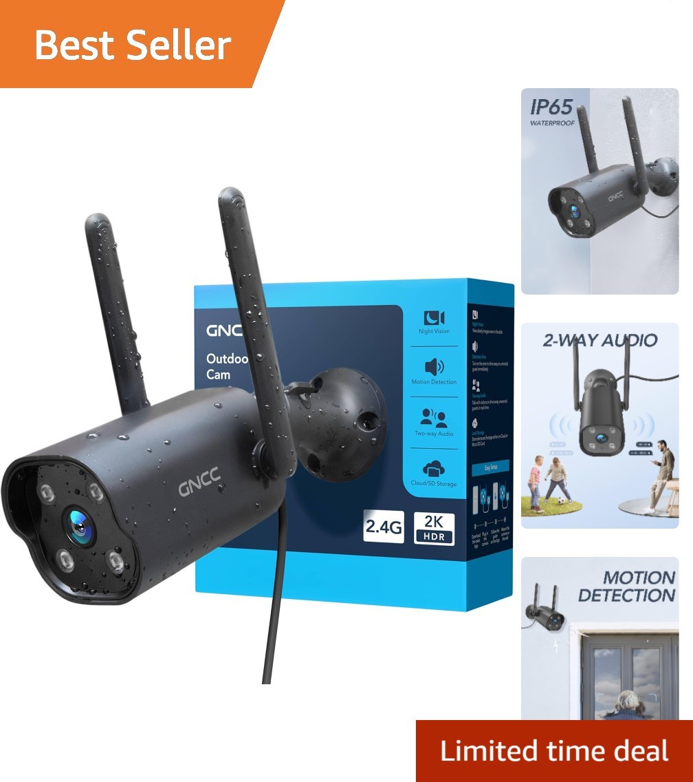 Advanced 2K Night Vision CCTV Camera - Motion Detection with