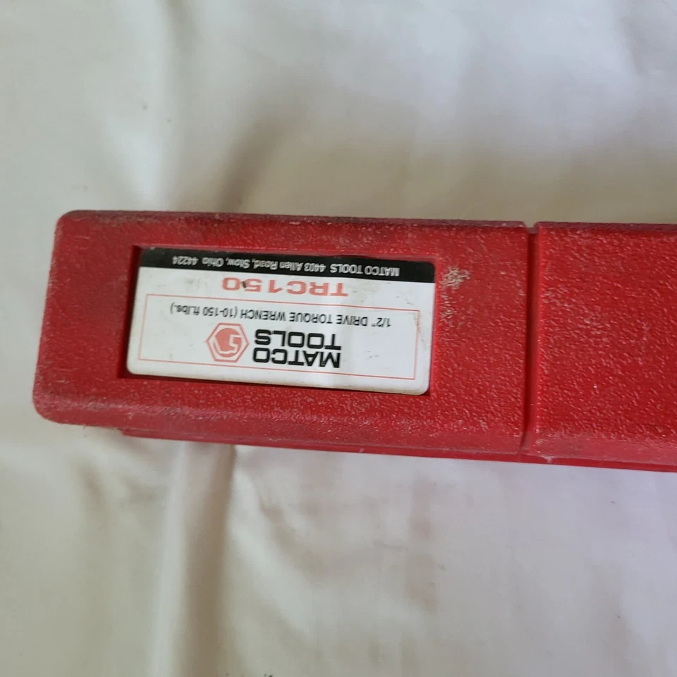 Matco Tools TRC150 1/2" Drive Fixed 10-150 ft. lbs. Torque Wrench Broken Head  - Image 2 of 4