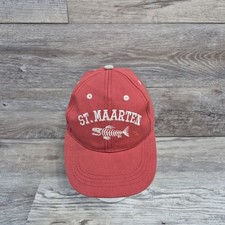 St Maarten Fishing Cap Hat Adjustable Strapback Embroidered Logo Youth Boys