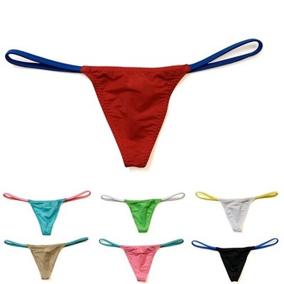 Männlich G-String T-Back Strings Durchschauen Einfarbig Höschen Offener Hintern