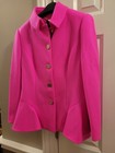 Ted Baker Pink Wool Blazer Jacket Size 3 Medium With Gold Bottons US Size 8 — photo 3