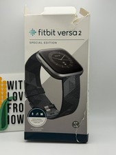 Fitbit Versa 2 Special Edition Activity Tracker - Smoke Woven/Mist Gray Open Box