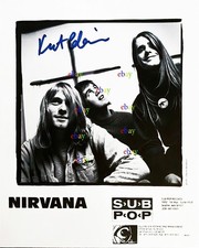 Kurt Cobain Nirvana  Autographed signed 8x10 Photo Reprint
