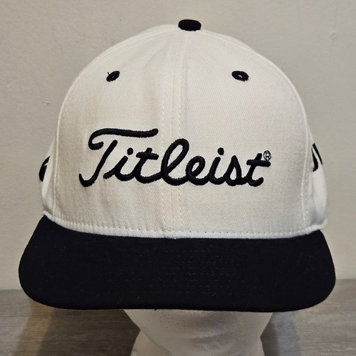 Vintage Titleist Ivory New Era Wool USA Made Hat JLA Men's Size 7 3/8 - 第 1/9 張圖片