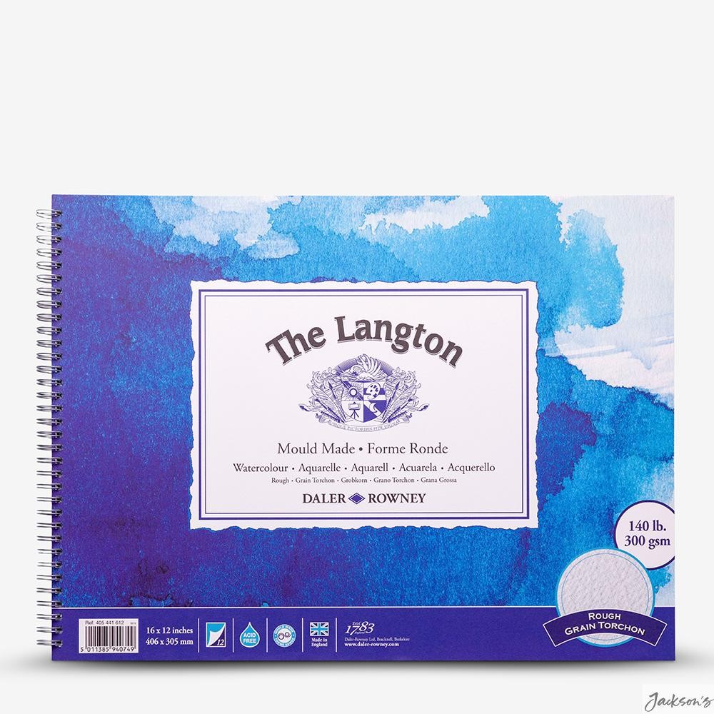 Daler-Rowney Langton Watercolour Paper Pad 300gsm 12x16in Rough Finish