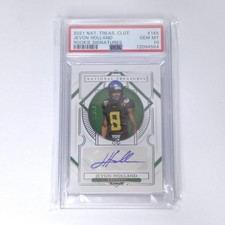 2021 Nat. Treasures Collegiate Rookie Signatures /99 Jevon Holland Auto PSA 10