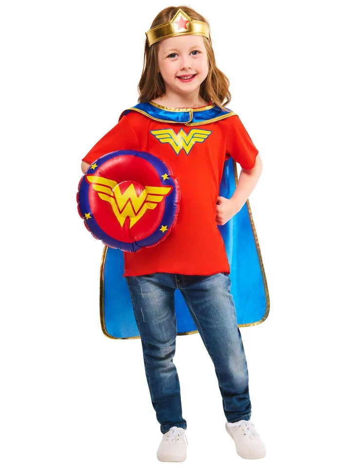 Conjunto De Regalo Para Disfraz De Wonder Woman Para Niñas De 3 A 4 Años - Imagen 1 de 1
