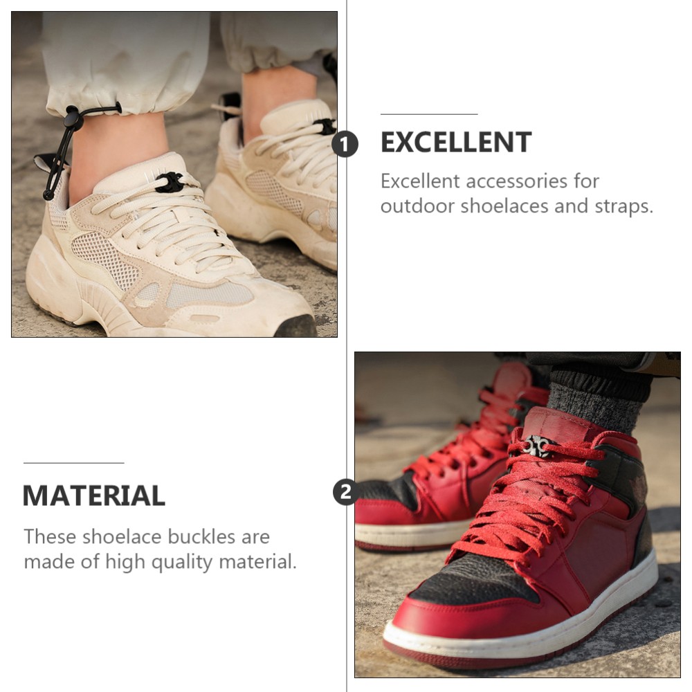 APL 30 Pezzi Chiusure Antiscivolo con Fibbia per Scarpe Fibbie Sneakers