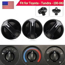 3PCS AC Climate Control Knob Air Switch For 2000-2006 Toyota Tundra 559050C010 .