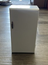 Vintage Dollhouse Refrigerator White Fridge Furniture Miniature