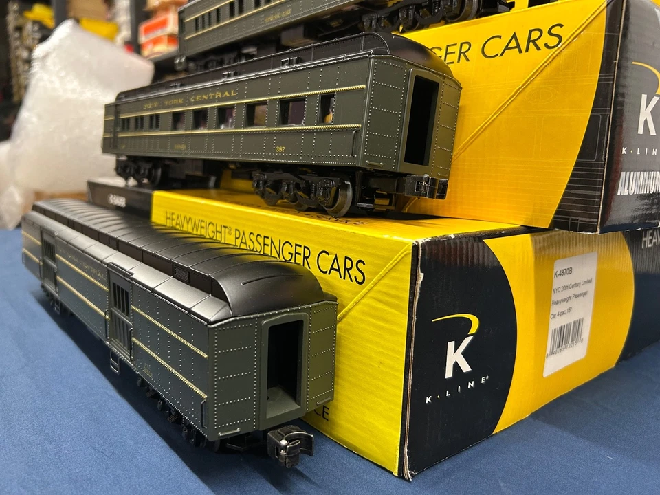 K-line New York Central 20th Century 15” Heavyweight 4-Car Passenger Set K-4870B - Image 4 of 4