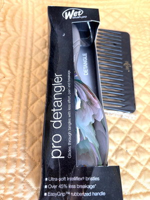 WET BRUSH PRO Detangler ''GRAY SWIRL''  + WET COMB